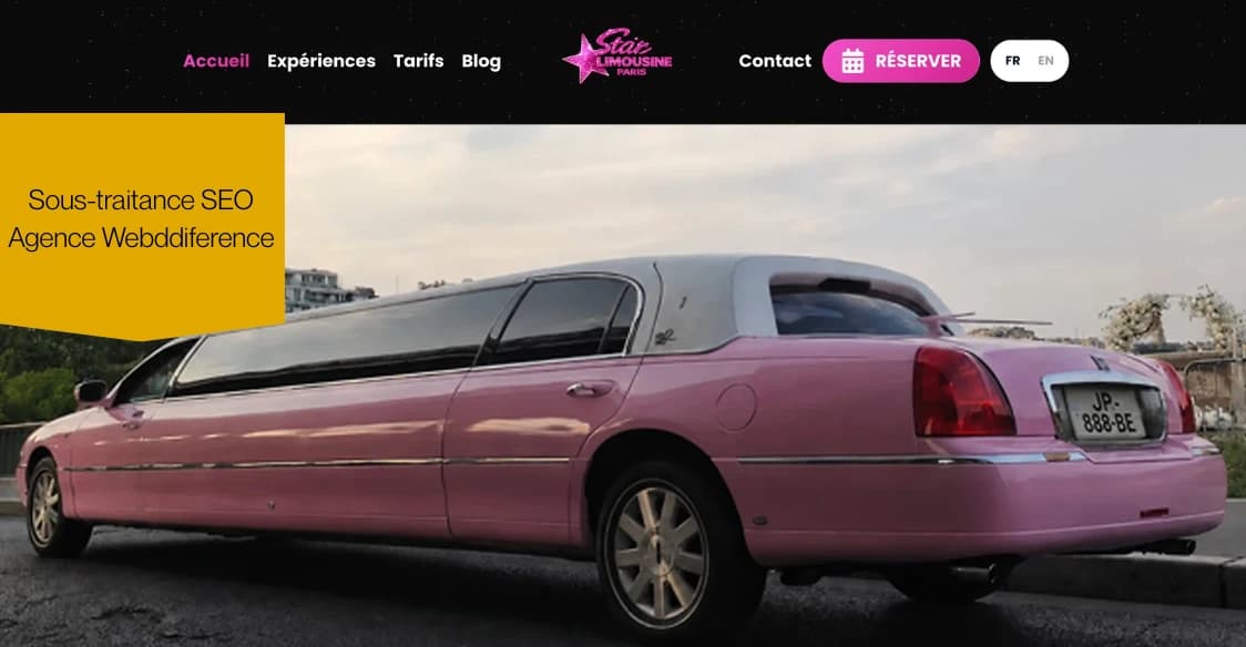 Star Limousine Paris — site web créé par JWL Marketing