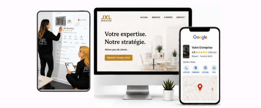 Site web responsive sur tous les écrans — JWL Marketing